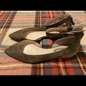 Ann Taylor ankle-strap D'Orsay flats never worn!